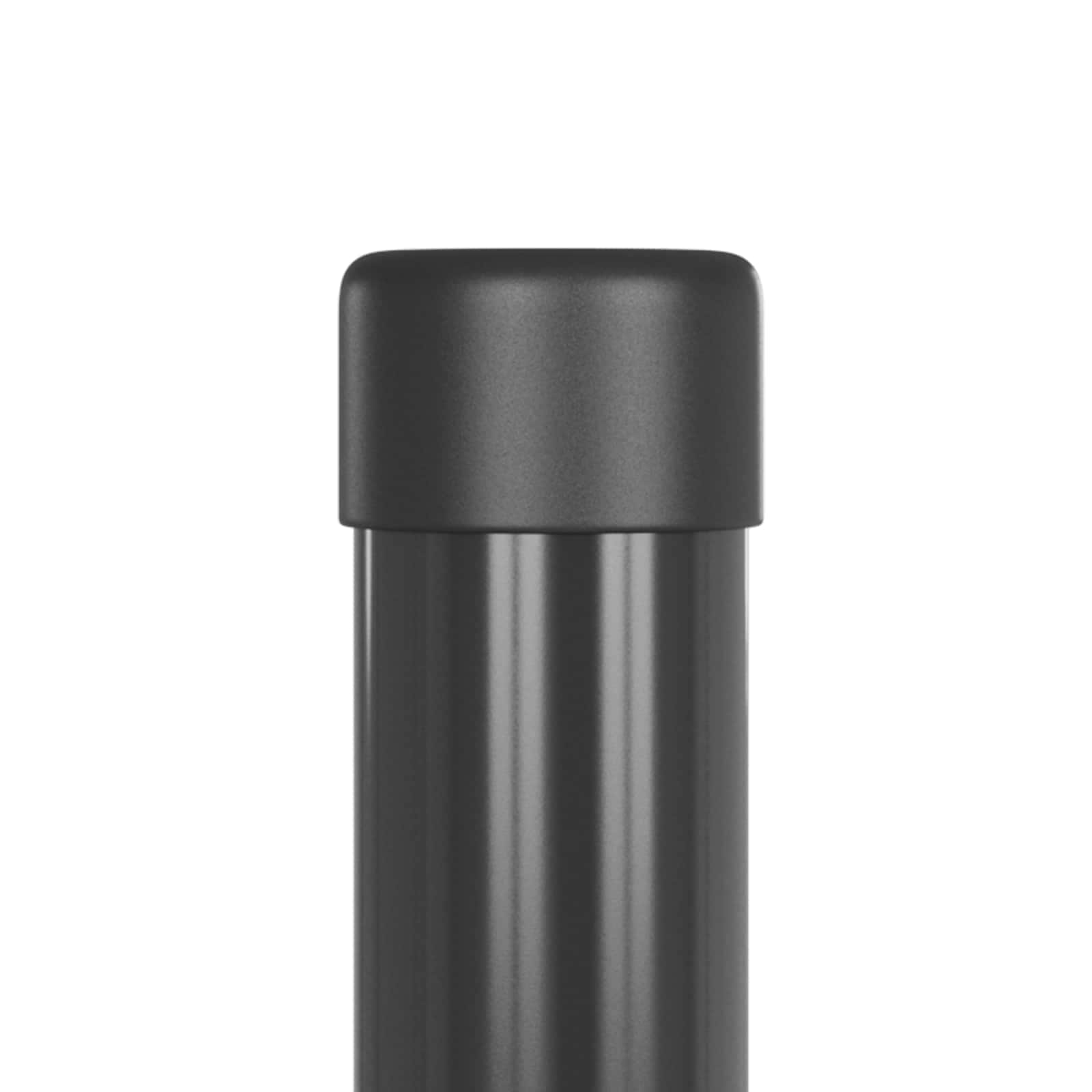 Stup za ogradu 2 pcs Siva 70 cm Čelik s praškastim premazom