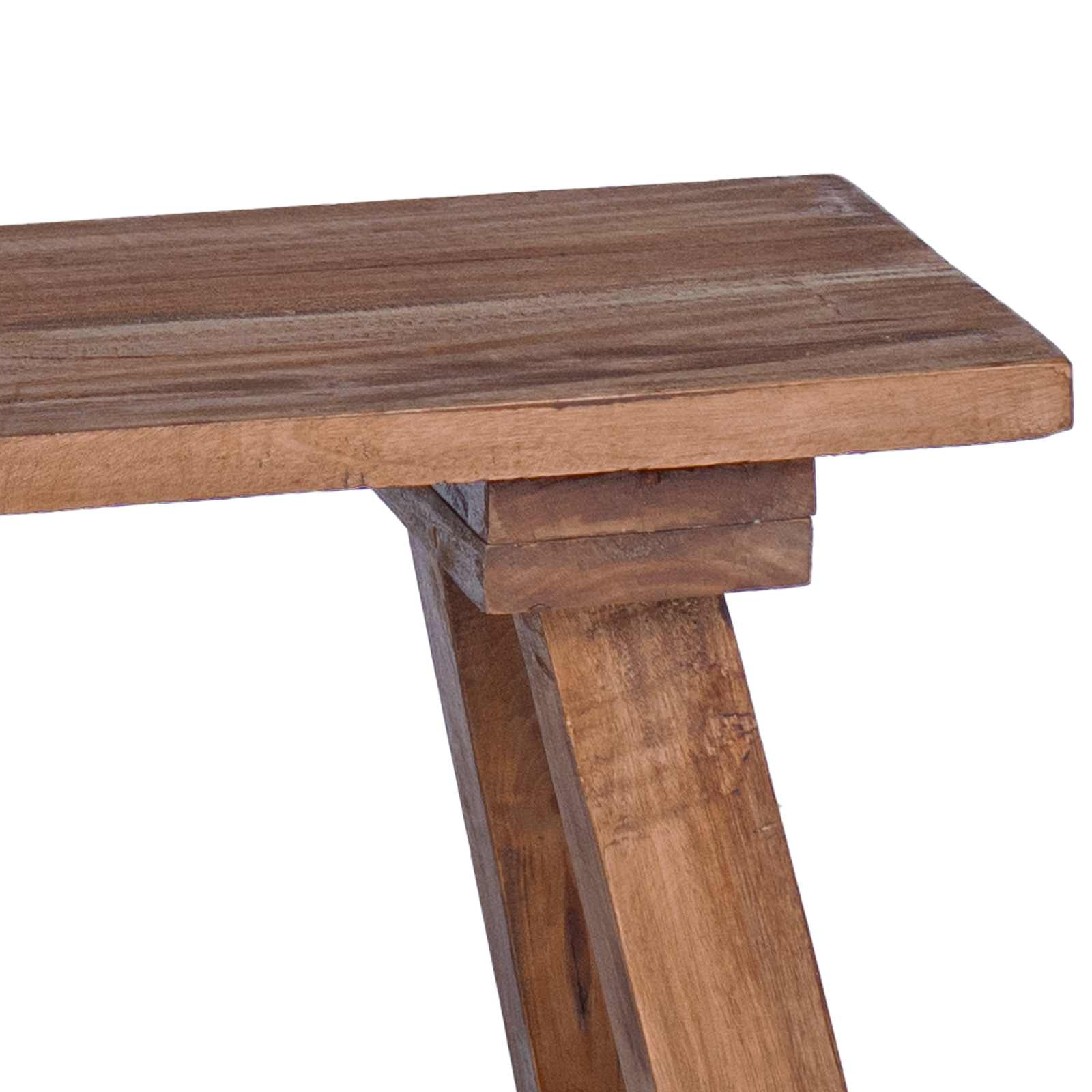 klupa Prirodna 50,5 x 25 x 47,5 cm Čvrsto mahagonijevo drvo