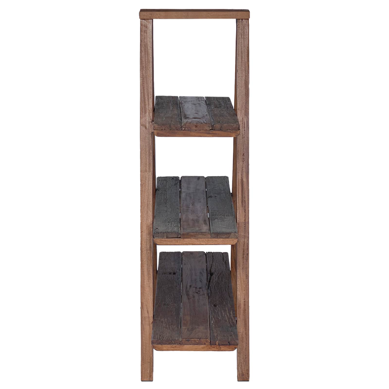Sklopivi stalak s policom s pohranom Smeđa 79.5 x 35 x 112 cm