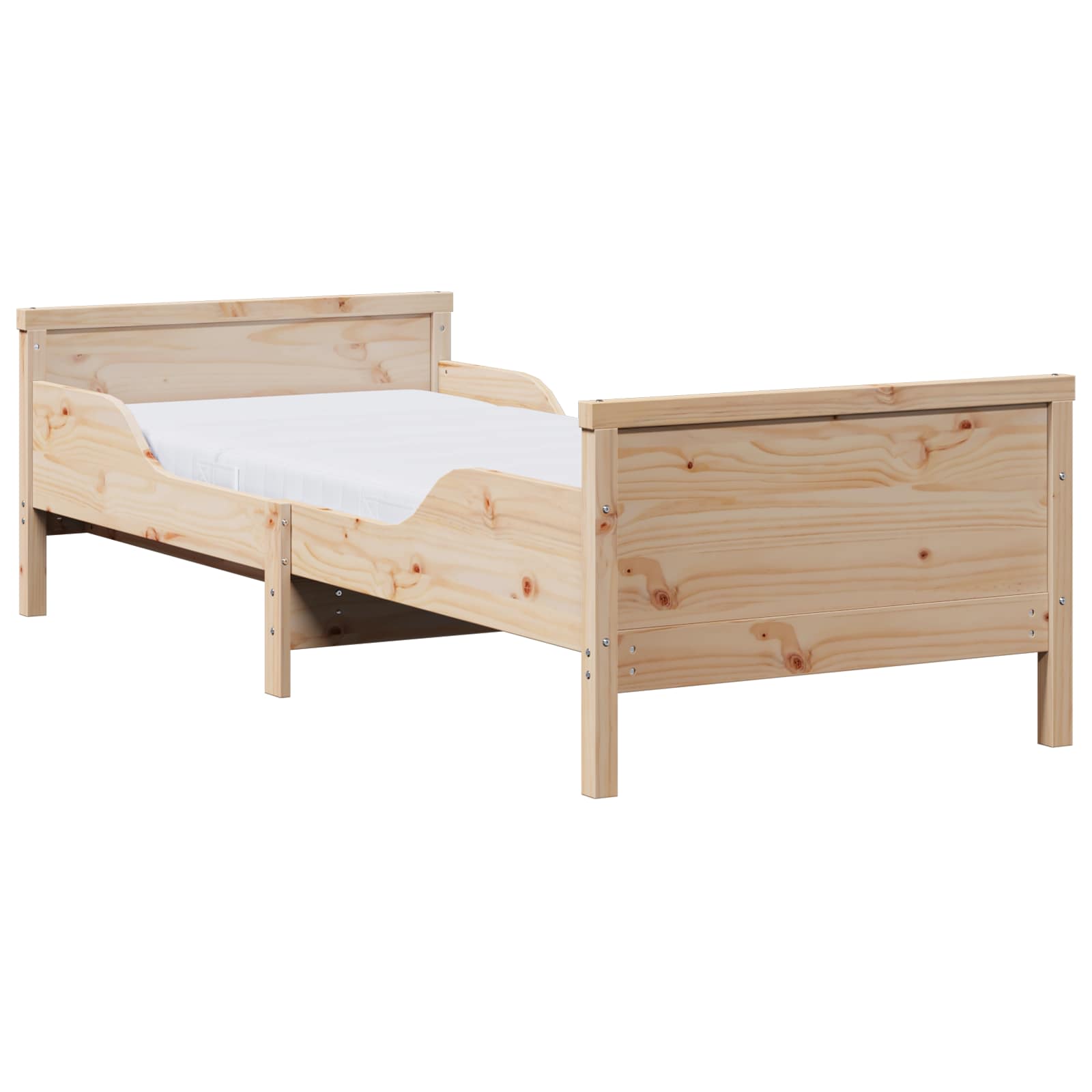Okvir kreveta s produžetnim madracem Smeđa 80 x 200 cm