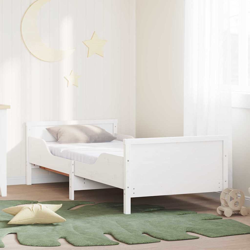 Okvir kreveta s produžetnim madracem Bijelo 80 x 200 cm