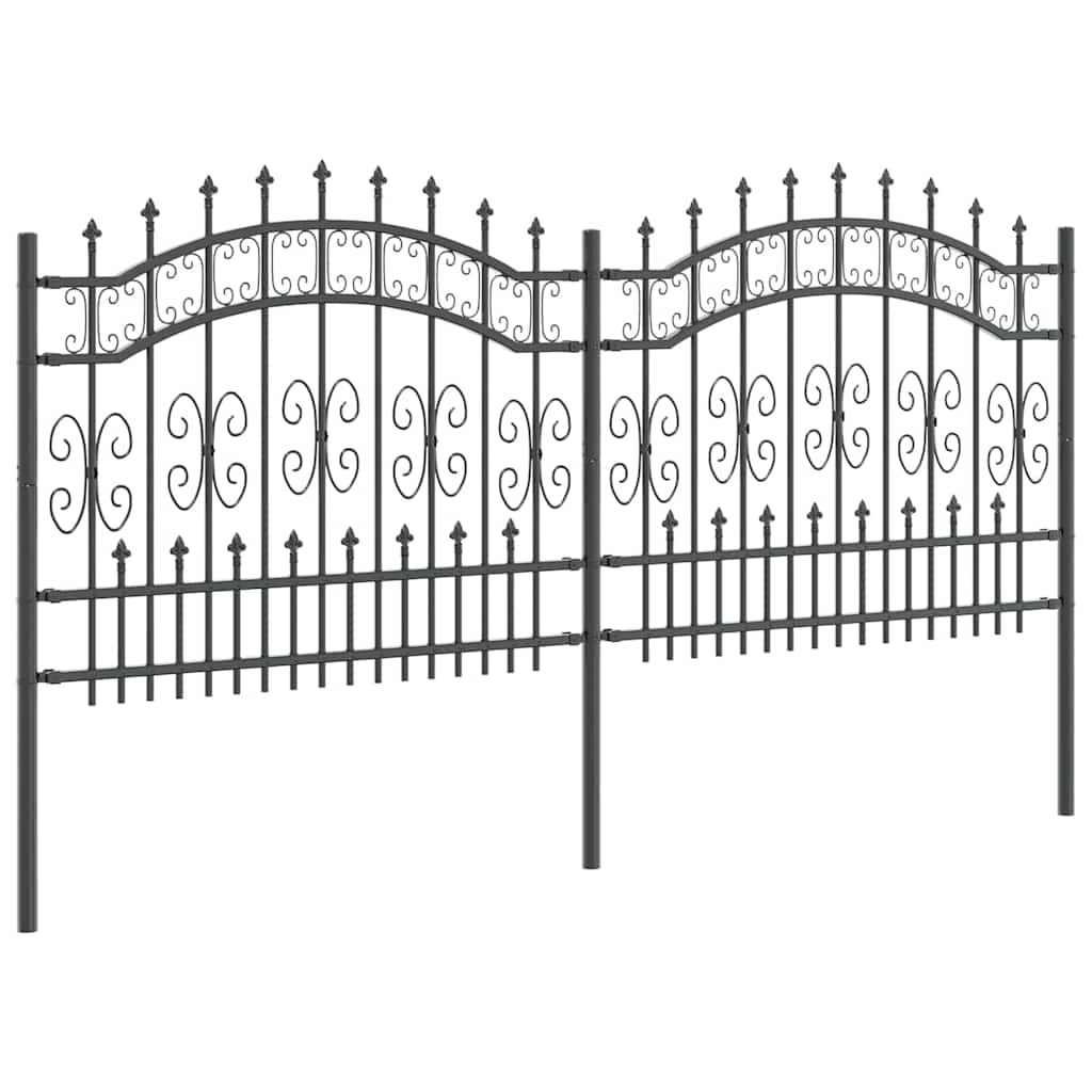 Vrtna Ograda KAMPEN 240 x 140 cm Mesh Siva