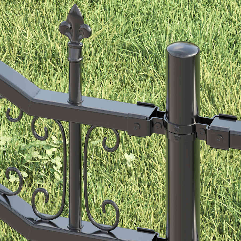 Vrtna Ograda KAMPEN 240 x 202,5 cm Mesh Siva