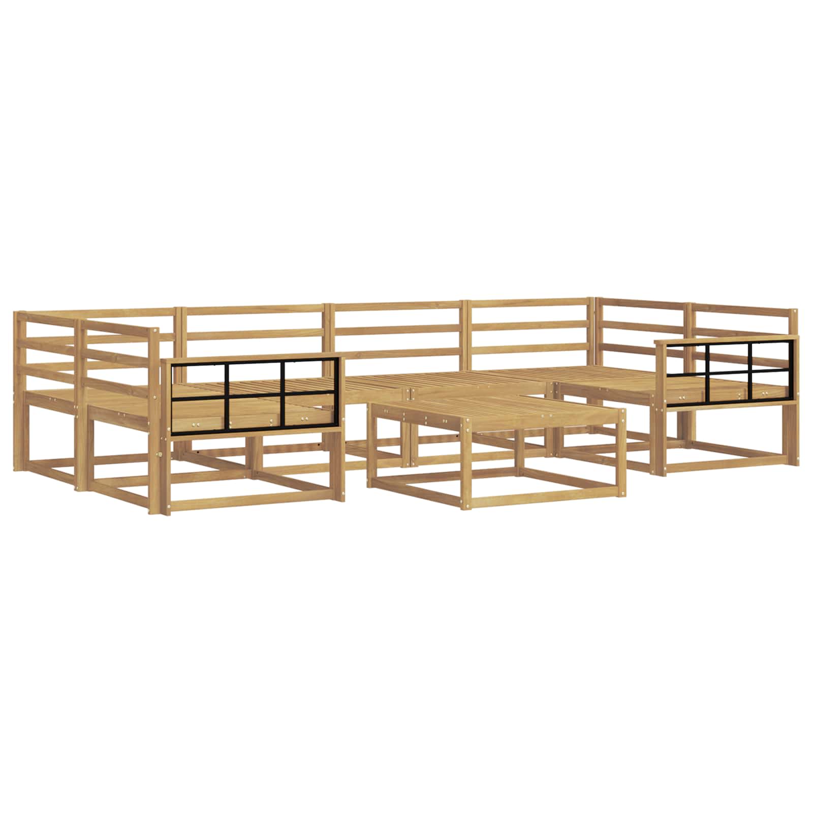 Set vanjskih sofa 7 pcs Bijela