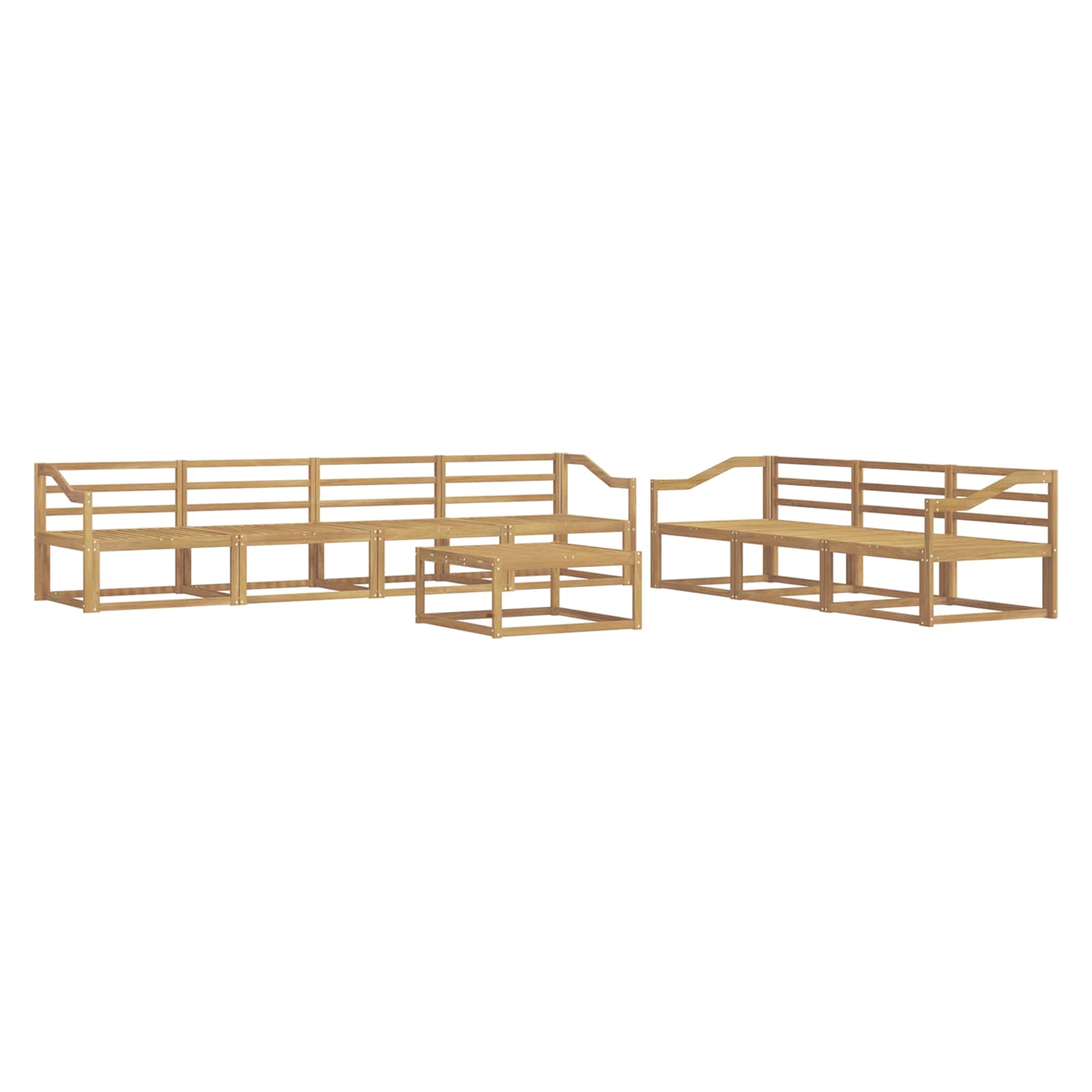 Set vanjskih sofa 8 pcs Bijela