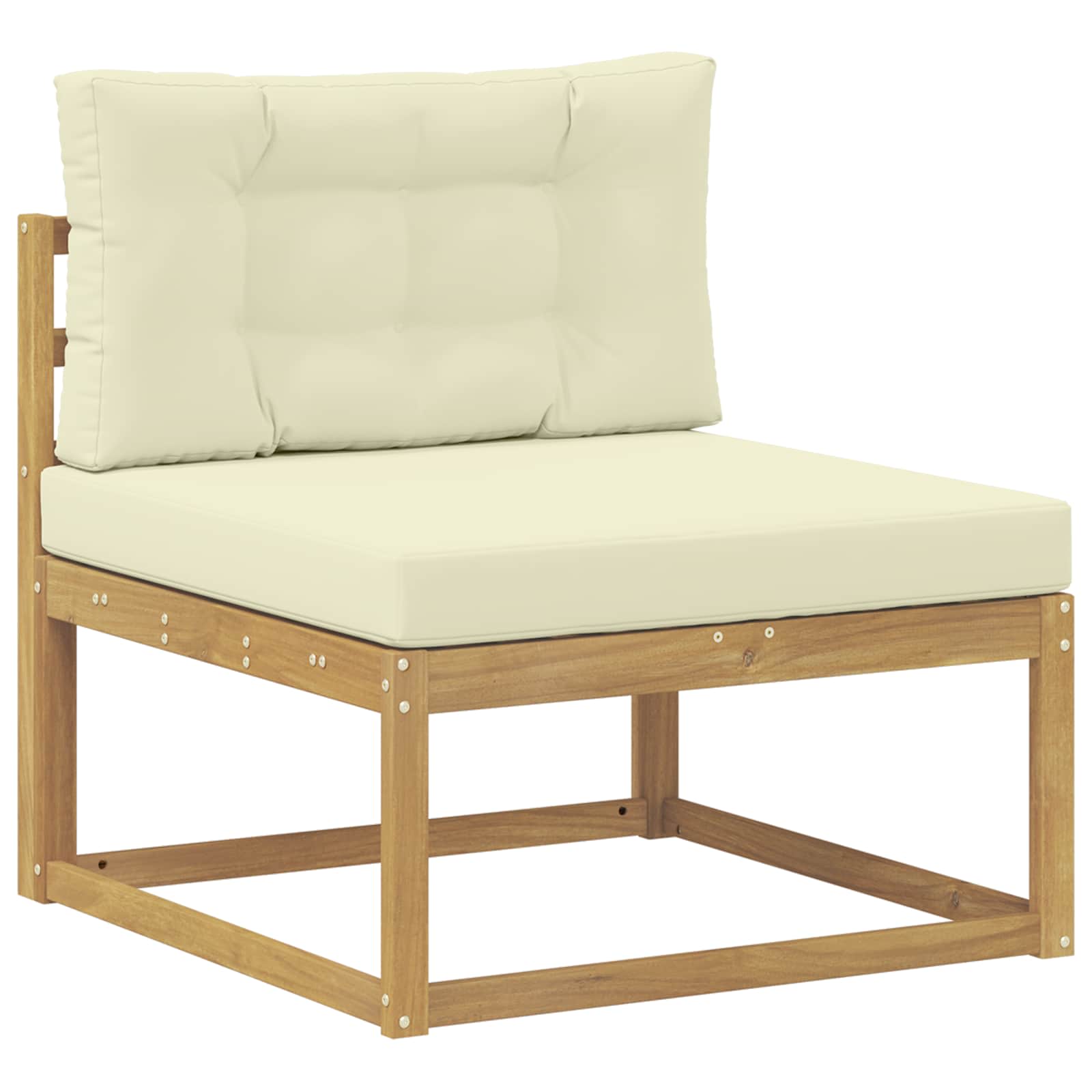 Set vanjskih sofa 7 pcs Bijela i krem