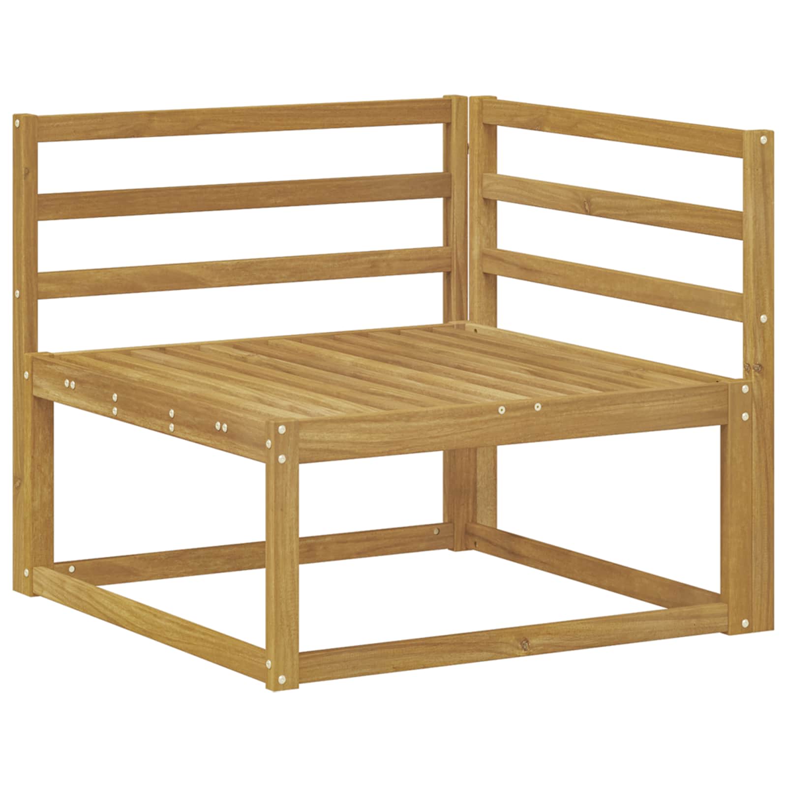 Set vanjskih sofa 8 pcs Bijela Čvrsto drvo akacije