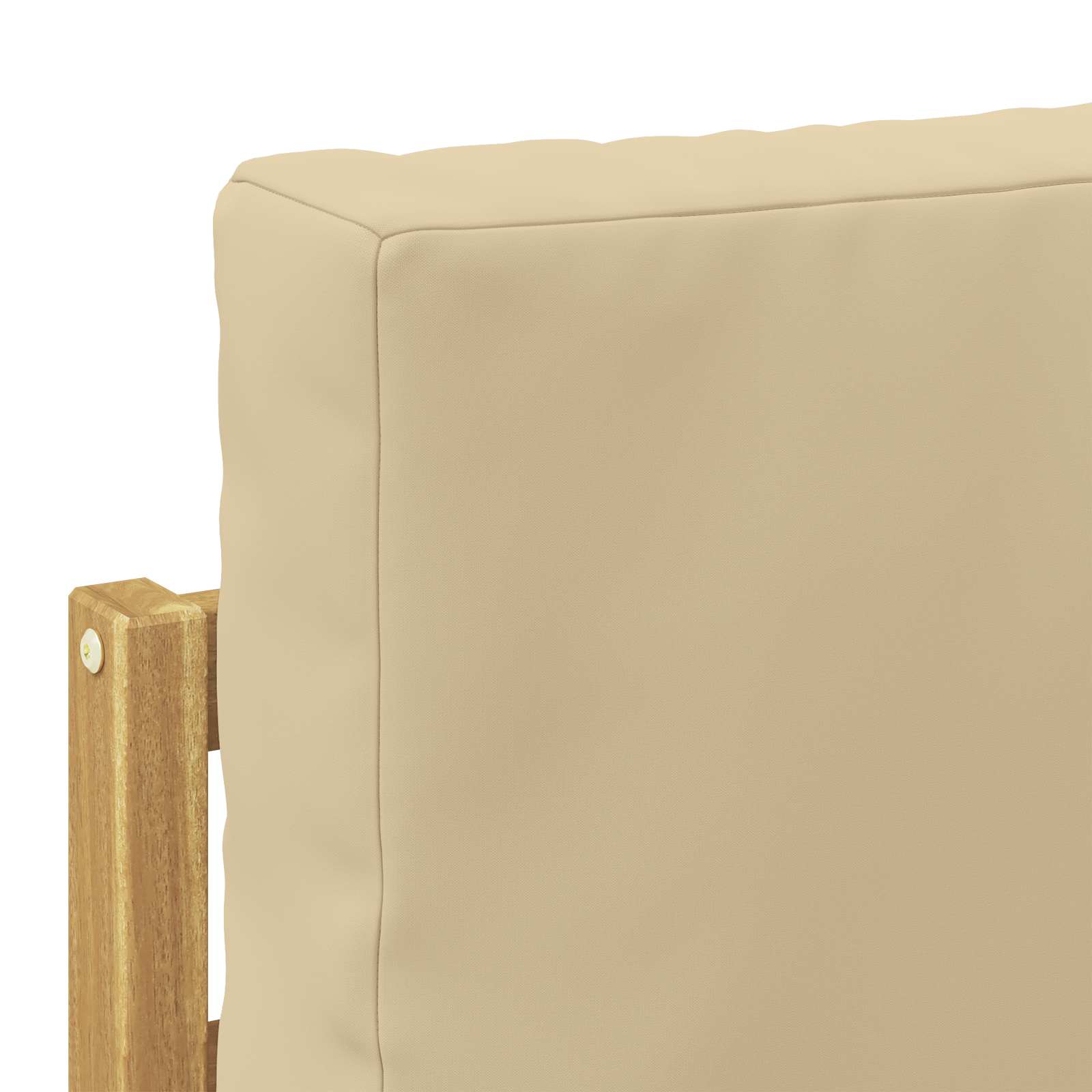 Set vanjskih sofa 4 Komad Bijela i bež Poliester