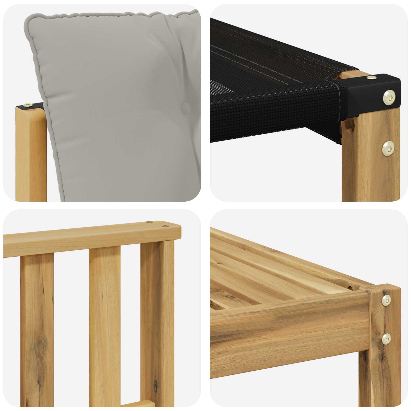 Set vanjskih sofa 9 pcs Bijela i svjetlosiva 79 x 79 x 37 cm