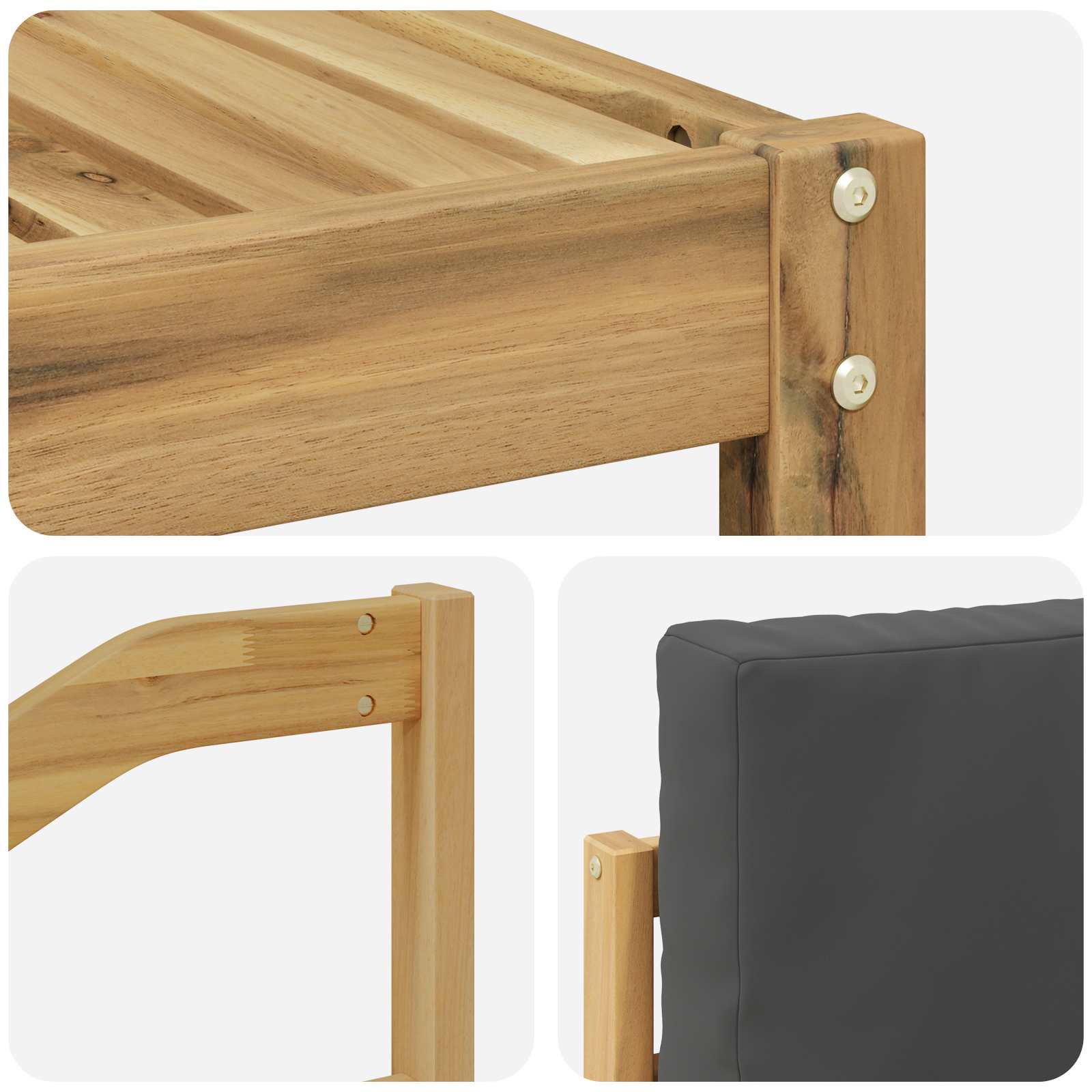 Set vanjskih sofa 4 pcs Bijela i antracit 185,5 x 122,5 x 73 cm