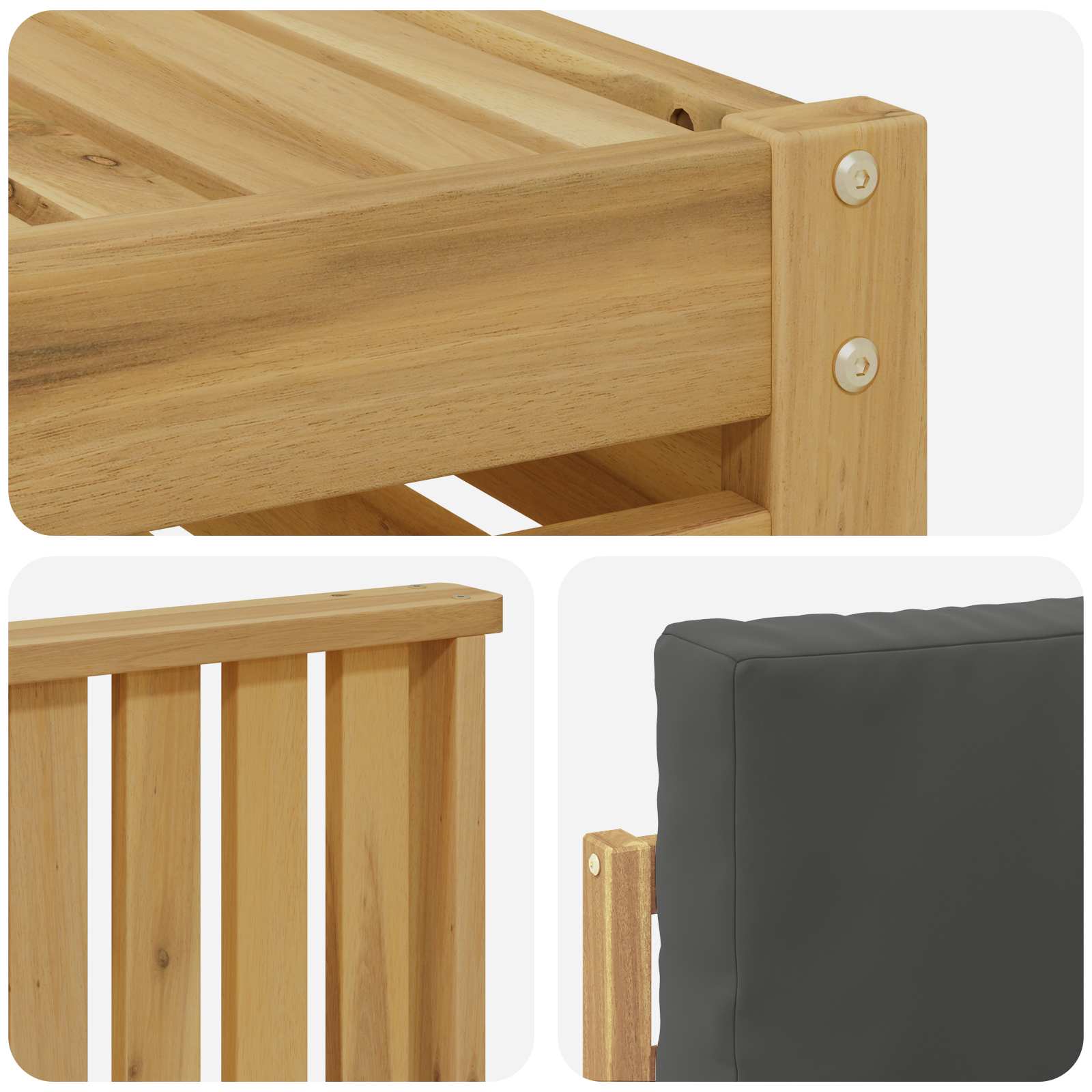 Set vanjskih sofa 7 pcs Bijela i antracit