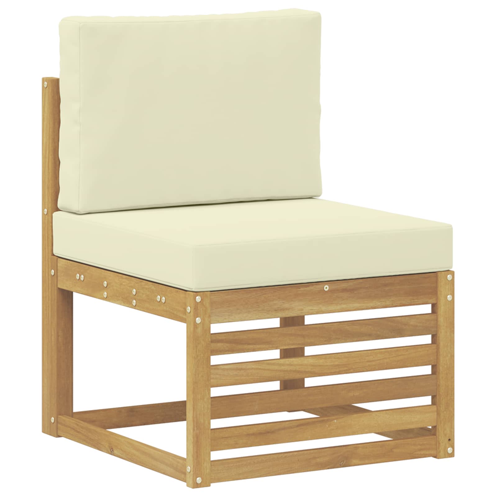 Set vanjskih sofa 7 pcs Bijela i krem
