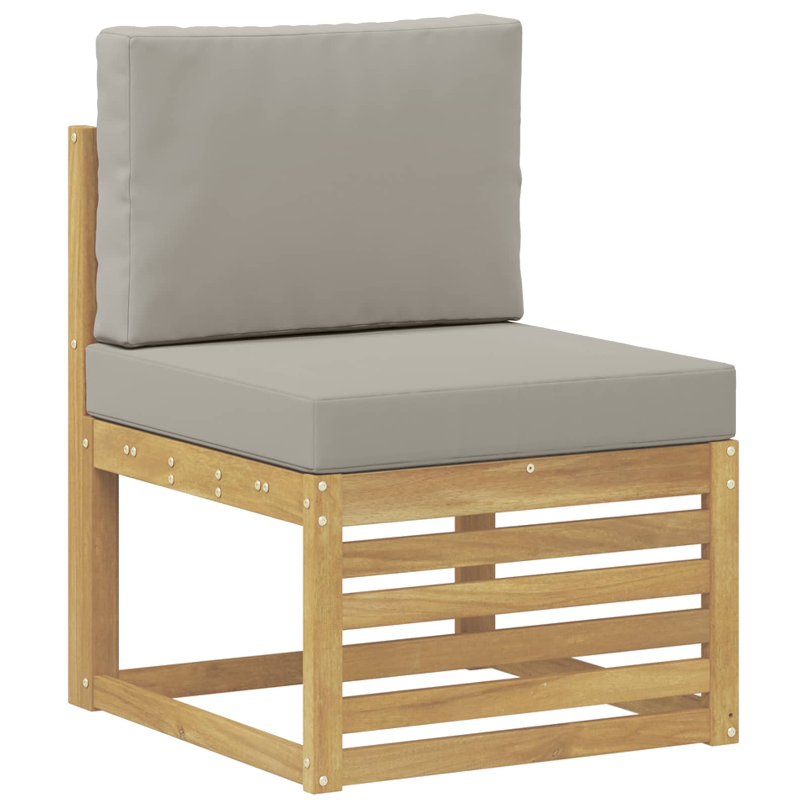 Set vanjskih sofa 6 pcs Bijela i svijetlosiva