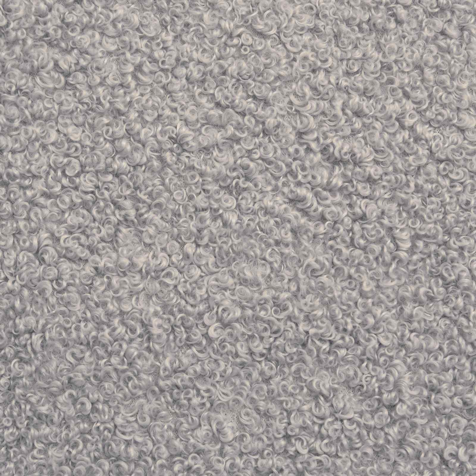 Krevet za djecu s uzglavljem Svjetlosiva 90 x 200 cm Bouclé
