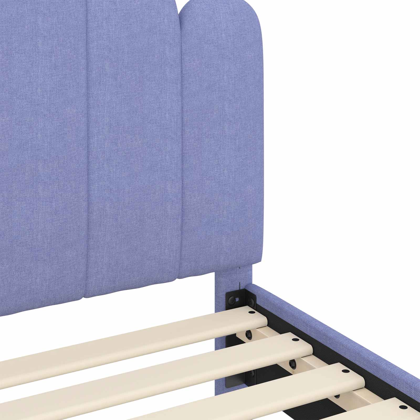 Krevet za djecu s uzglavljem Traper plava 80 x 200 cm Tkanina