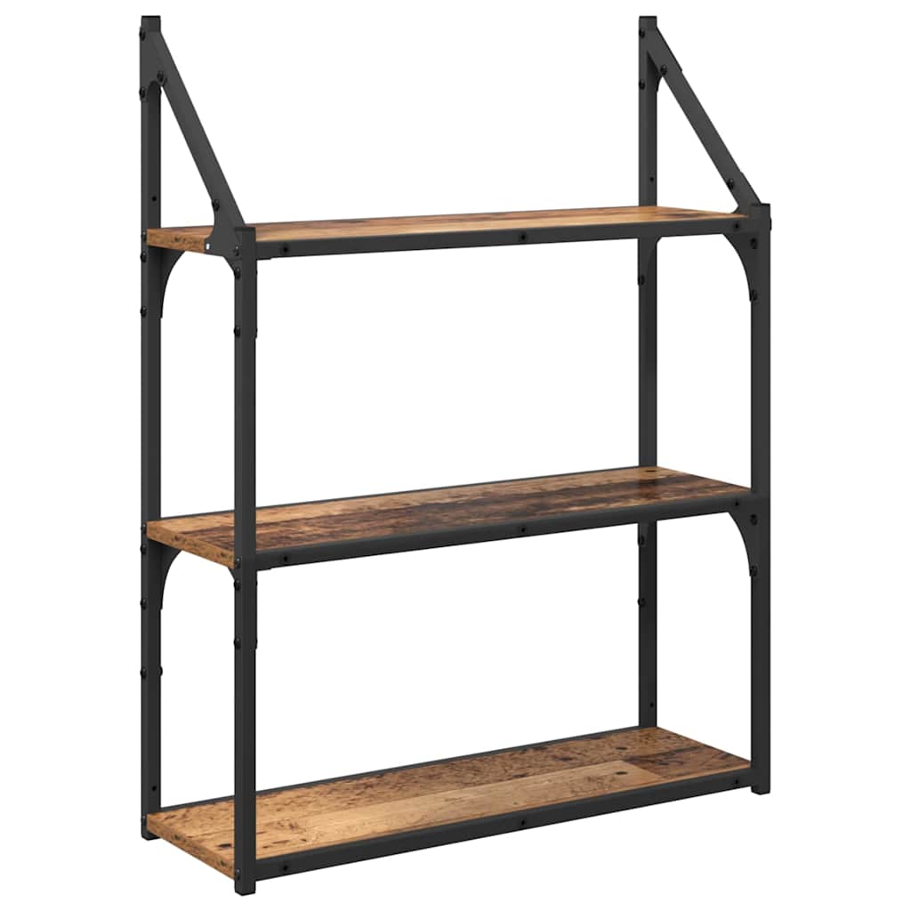 Polica na zidu Staro drvo 60 x 21 x 78,5 cm Konstruirano drvo