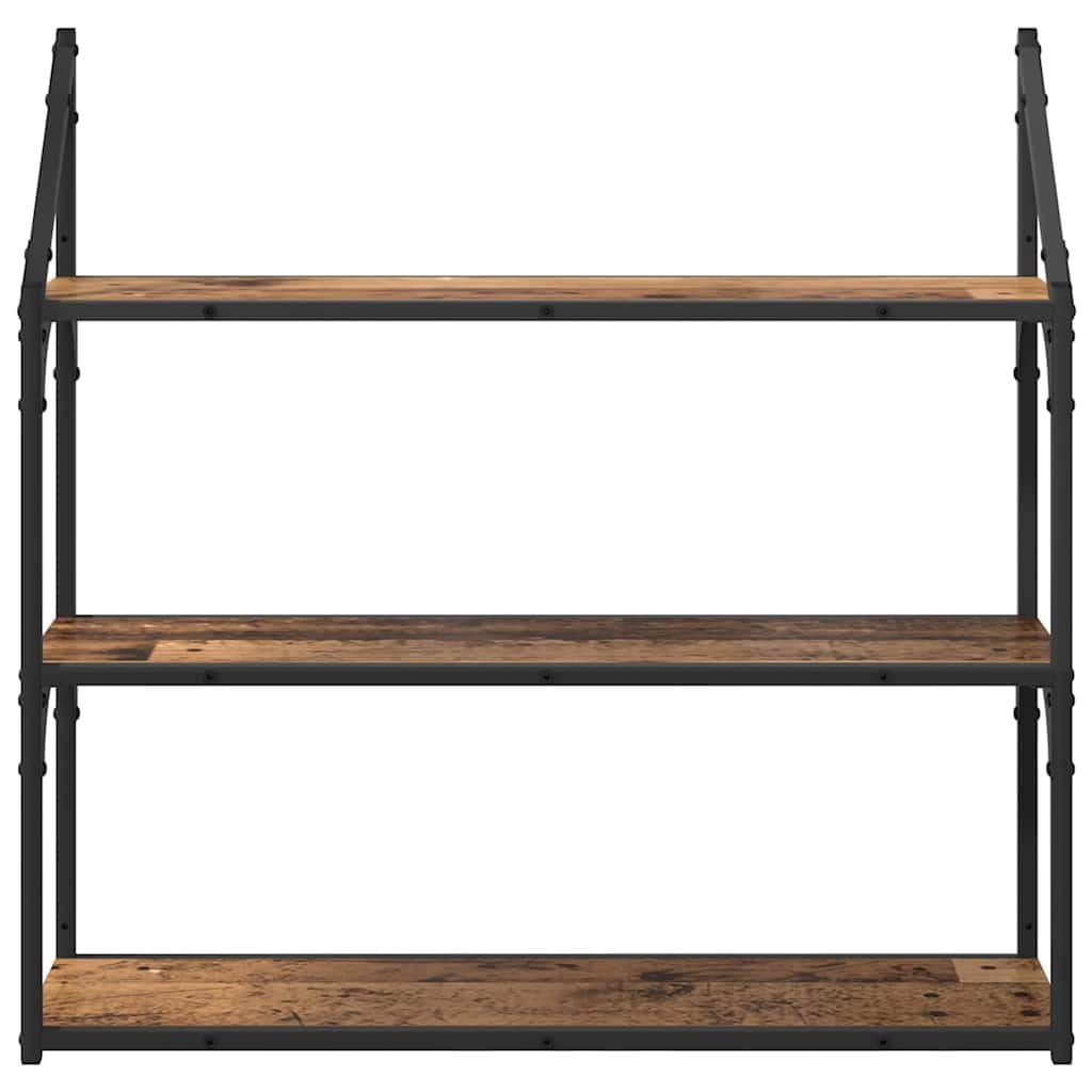 Polica na zidu Staro drvo 80 x 21 x 78,5 cm Konstruirano drvo