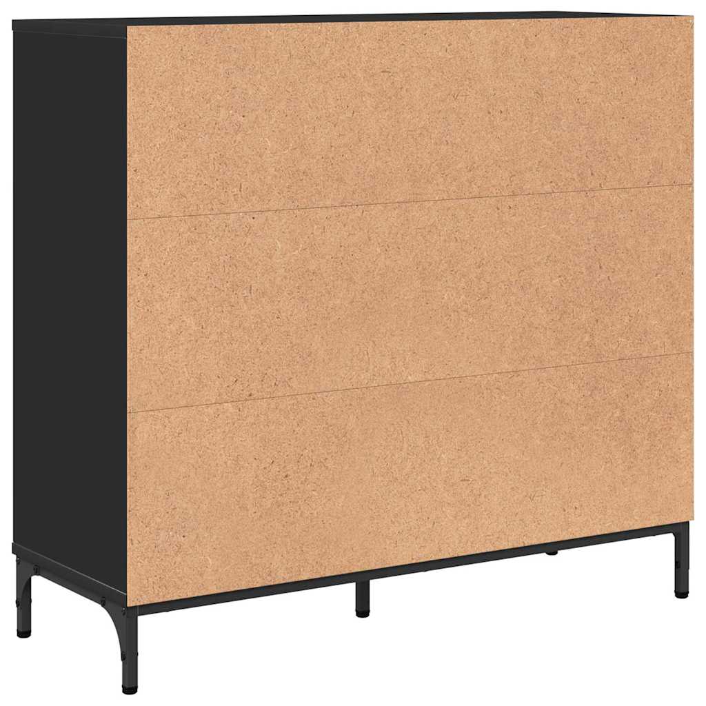 Kreveta s ladicama Crna 89,5 x 33 x 82 cm Konstruirano drvo