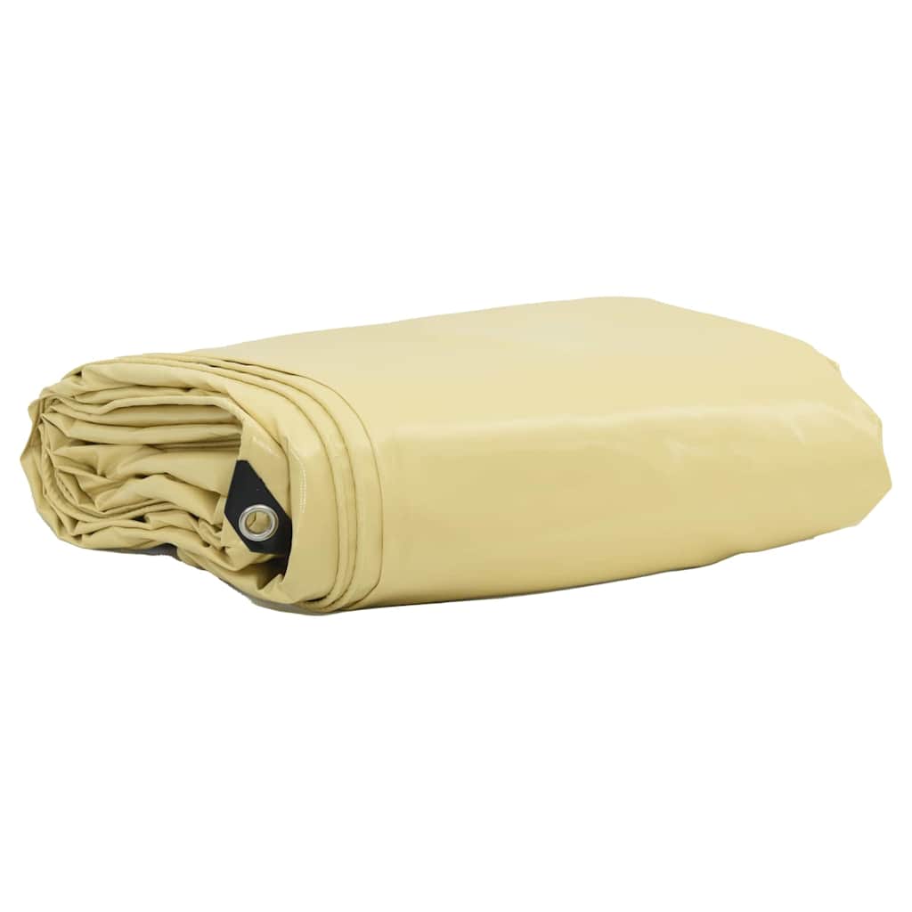 Cerada 650g / m² Bež 1,5 x 2,5 m Platno s PVC premazom