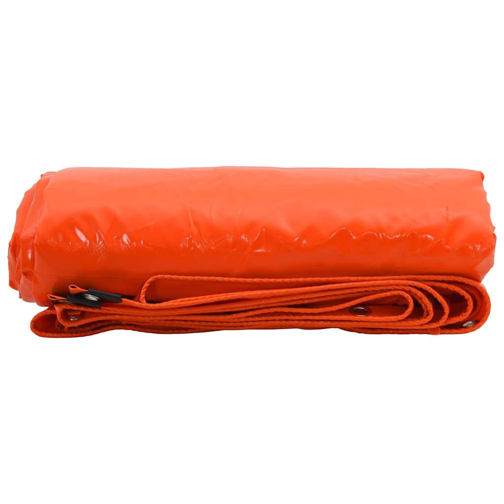 Cerada 650g / m² Narančasta 1,5 x 2 m Platno s PVC premazom
