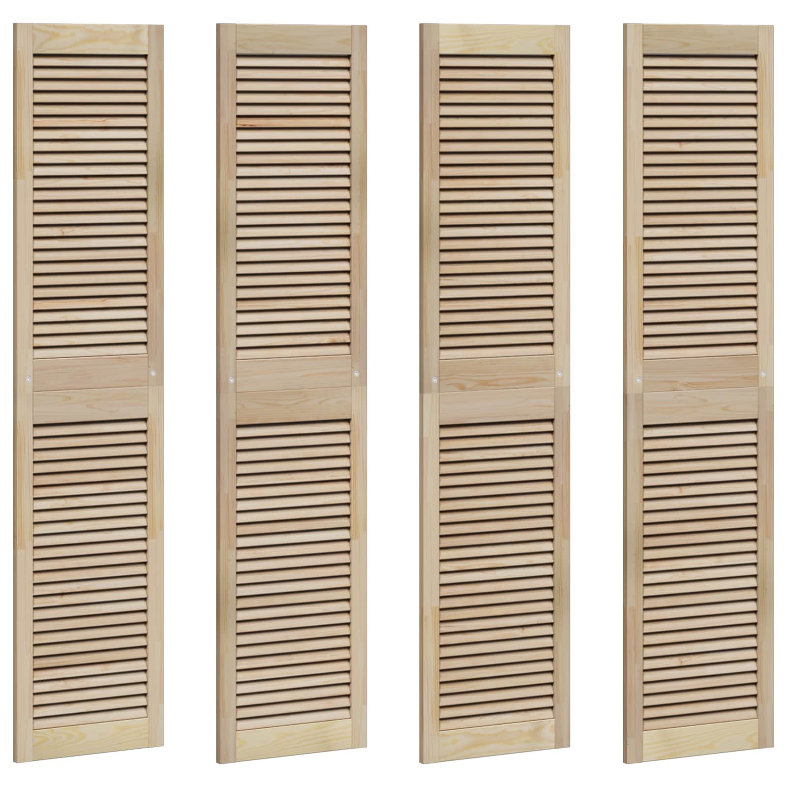 Ormarna vrata s vratima 4 pcs Prirodna 170 x 2,1 x 39,5 cm