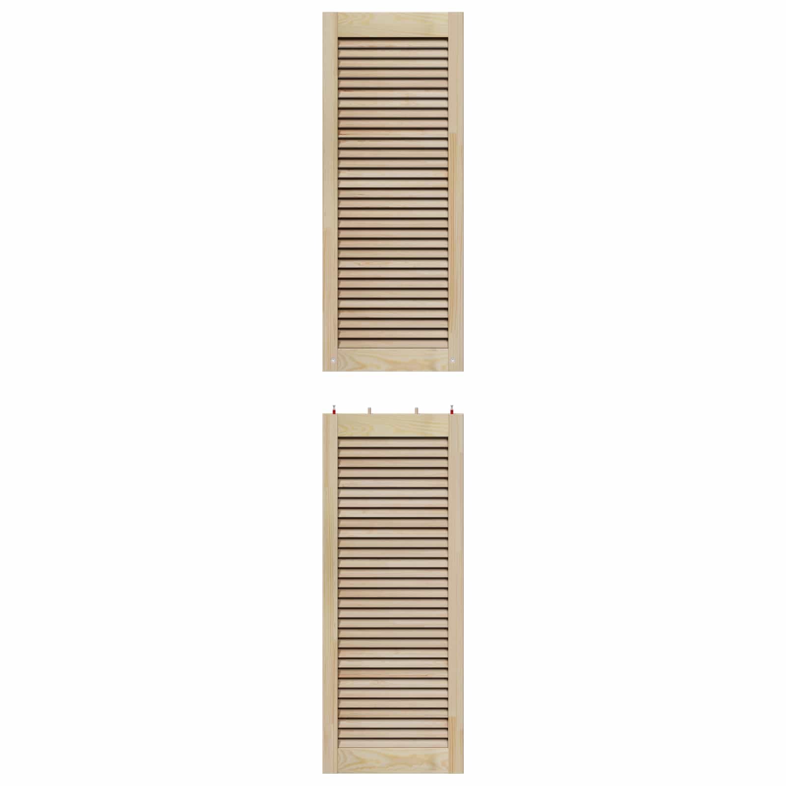 Ormarna vrata s vratima 4 pcs Prirodna 201 x 2,1 x 39,5 cm