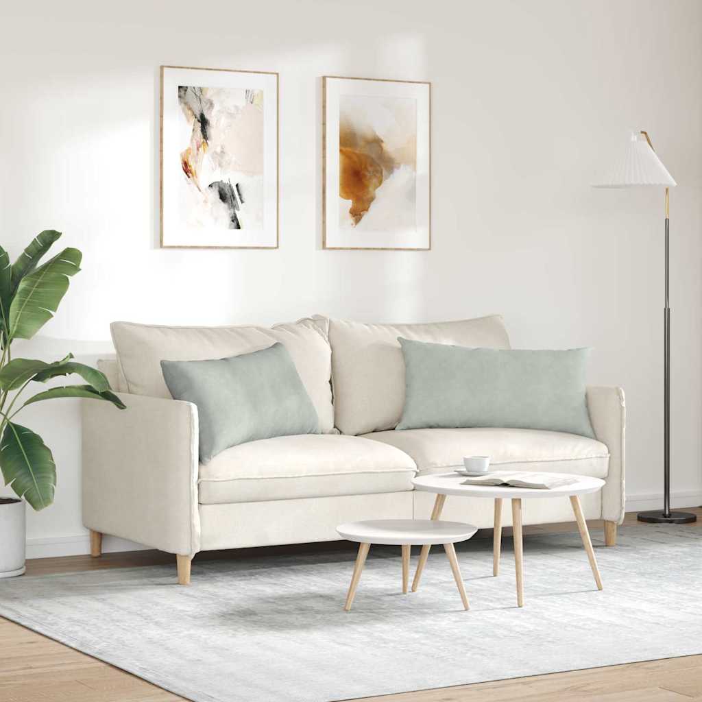 Jastučići za sofu 2 pcs Svijetlo siva 80 x 40 cm