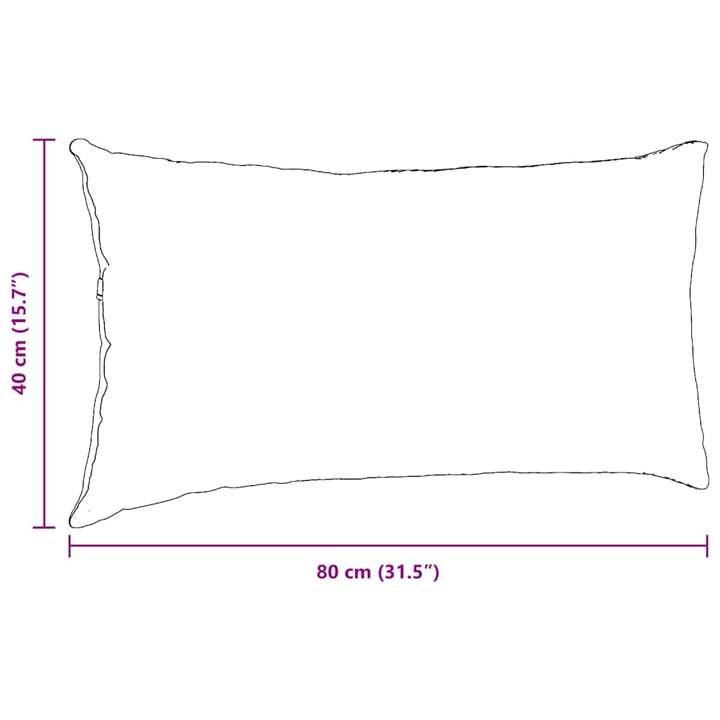 Jastučići za sofu 2 pcs Svijetlo siva 80 x 40 cm
