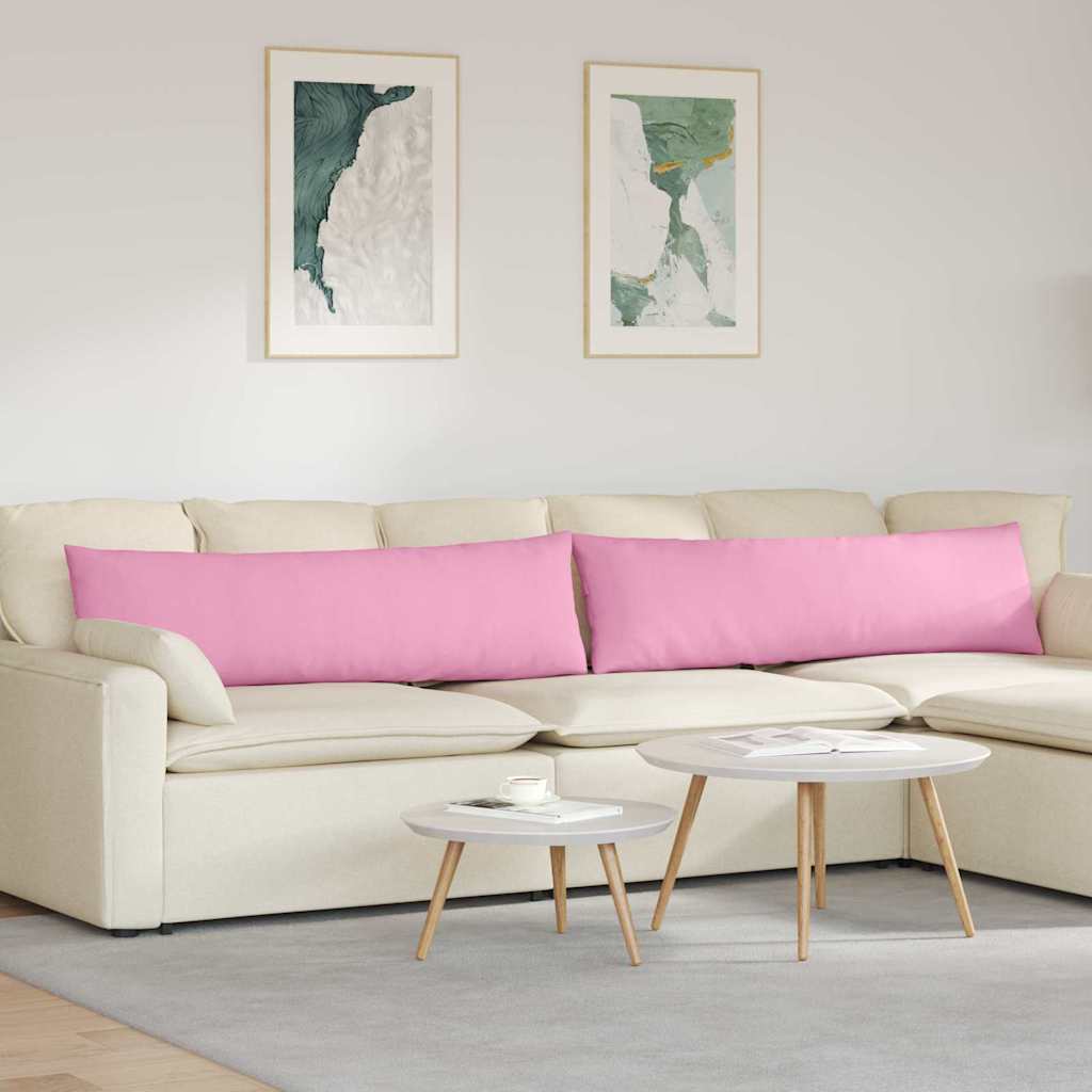 Jastučići za sofu 2 pcs Ružičasta 145 x 40 cm tkanina