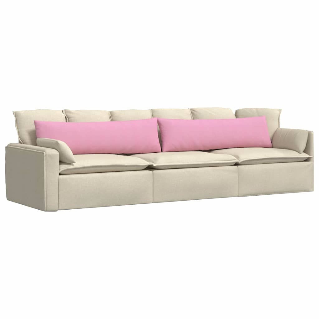 Jastučići za sofu 2 pcs Ružičasta 145 x 40 cm tkanina