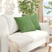 Jastučići za sofu 2 pcs Svijetlo zelena 45 x 45 cm