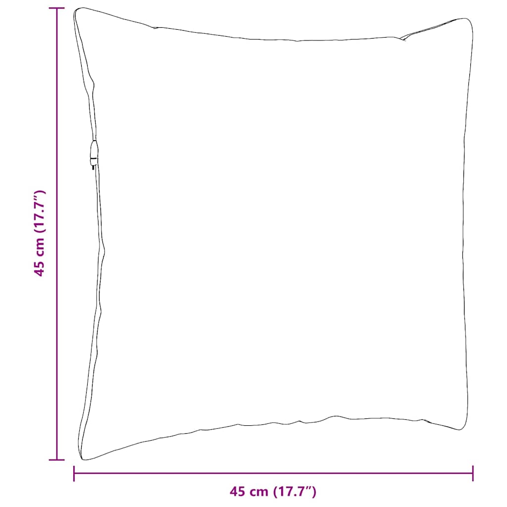 Jastučići za sofu 2 pcs Svijetlo zelena 45 x 45 cm