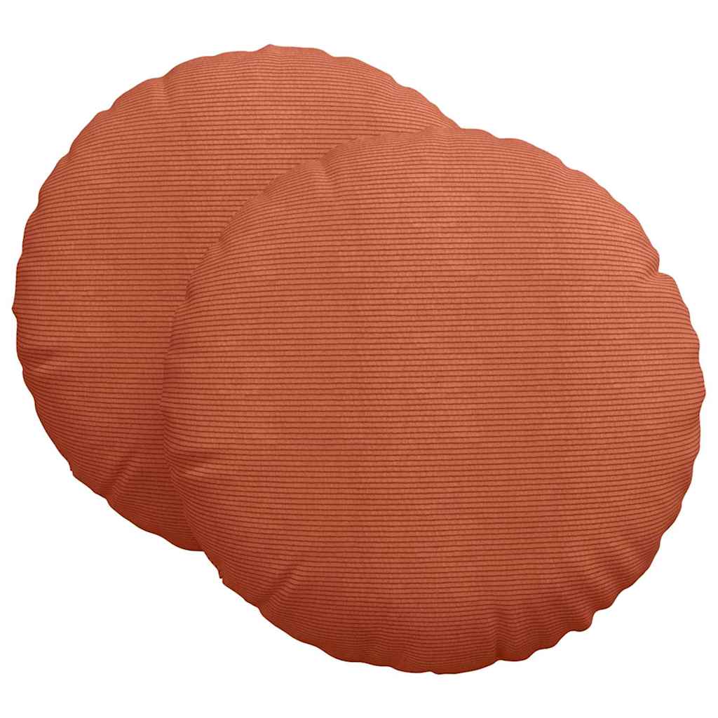 Jastučići za sjedenje 2 pcs Crvena narančasta Ø 80 cm