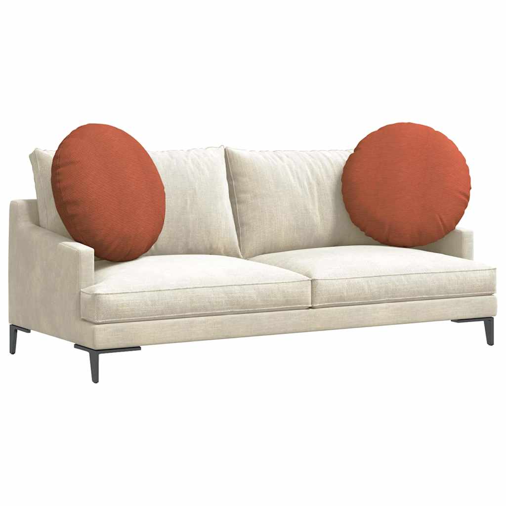 Jastučići za sjedenje 2 pcs Crvena narančasta Ø 80 cm