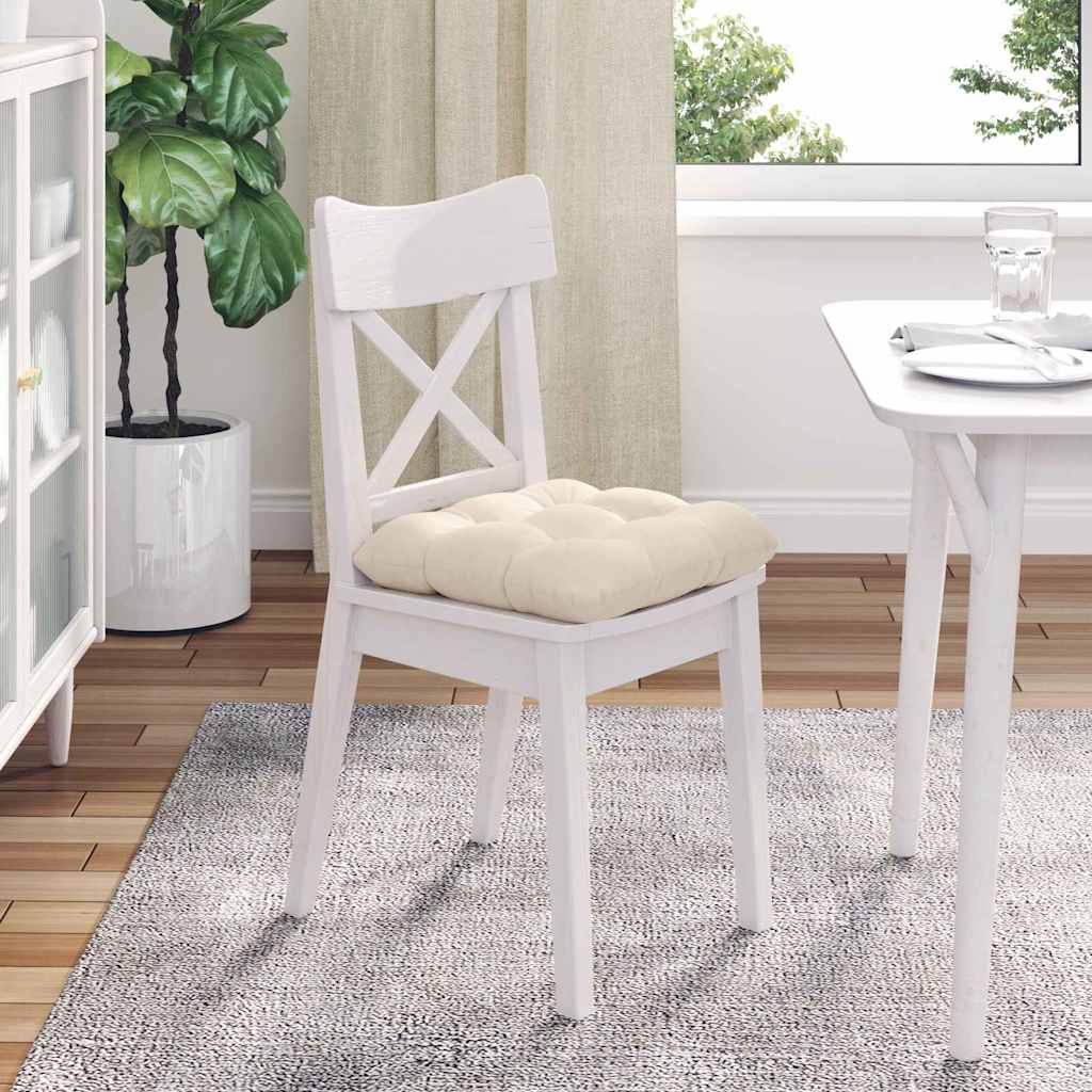 Jastučići za sjedenje 4 pcs Bež 45 x 45 cm Mikrofiber tkanina