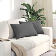 Jastučići za sofu 2 pcs Tamno siva 60 x 40 cm tkanina