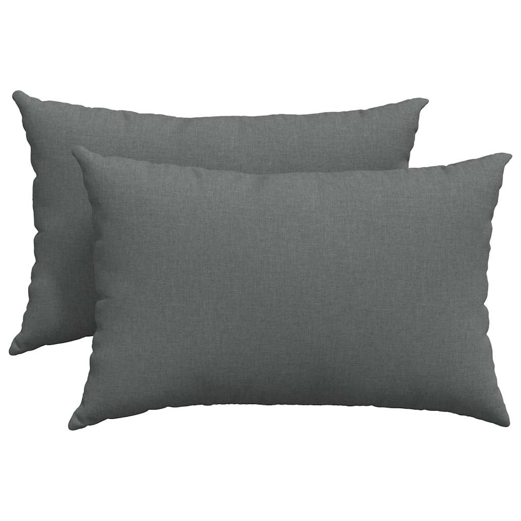 Jastučići za sofu 2 pcs Tamno siva 60 x 40 cm tkanina