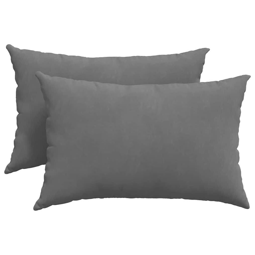 Jastučići za sofu 2 pcs Tamno siva 60 x 40 cm tkanina