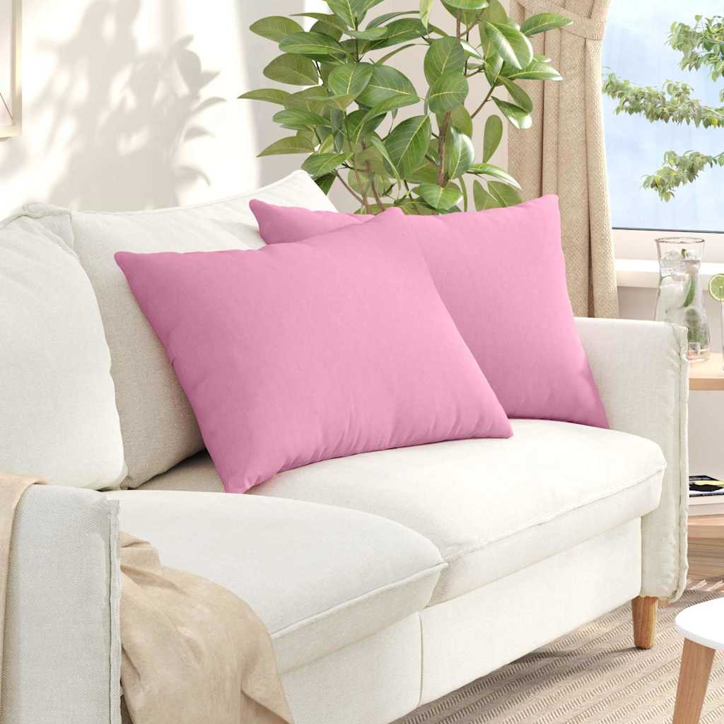 Jastučići za sofu 2 pcs Ružičasta 70 x 50 cm tkanina