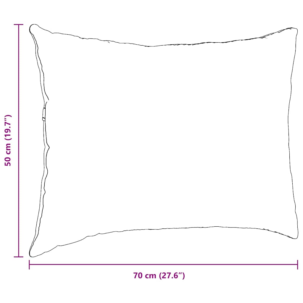 Jastučići za sofu 2 pcs Ružičasta 70 x 50 cm tkanina