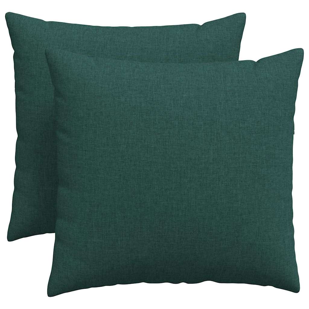 Jastučići za sofu 2 pcs Tamnozelena 50 x 50 cm tkanina