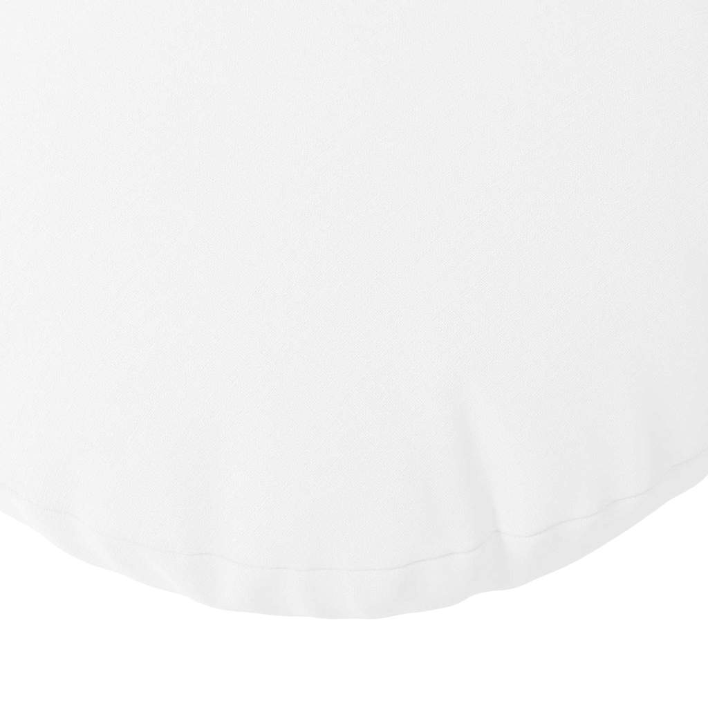 Jastučići za sjedenje 2 pcs Bijelo Ø80 x 29 cm tkanina