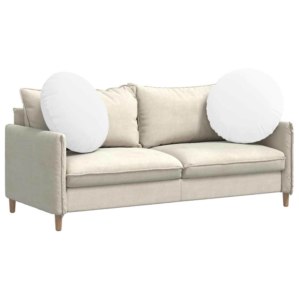 Jastučići za sjedenje 2 pcs Bijelo Ø80 x 29 cm tkanina