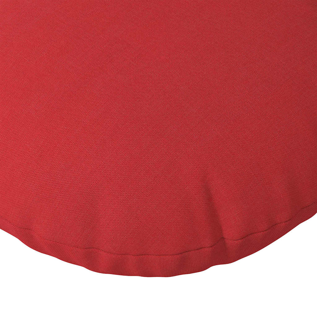 Jastučići za sjedenje 2 pcs Crvena Ø80 x 29 cm tkanina