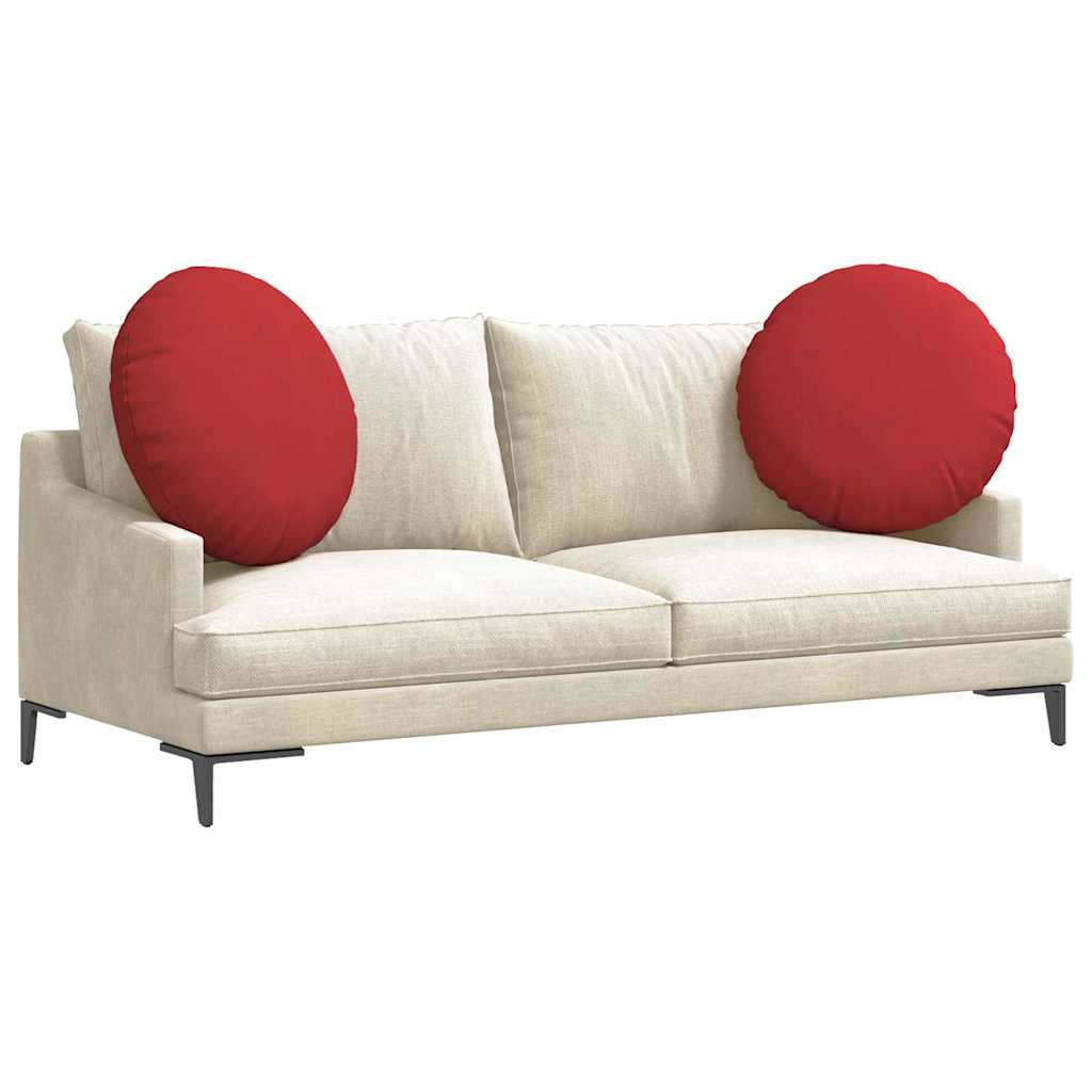 Jastučići za sjedenje 2 pcs Crvena Ø80 x 29 cm tkanina