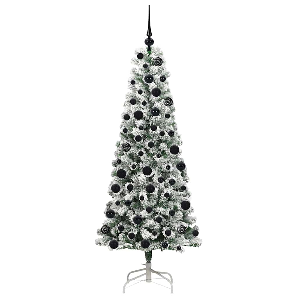 Umjetno božićno drvce s nogom Zelena i bijela 180 cm