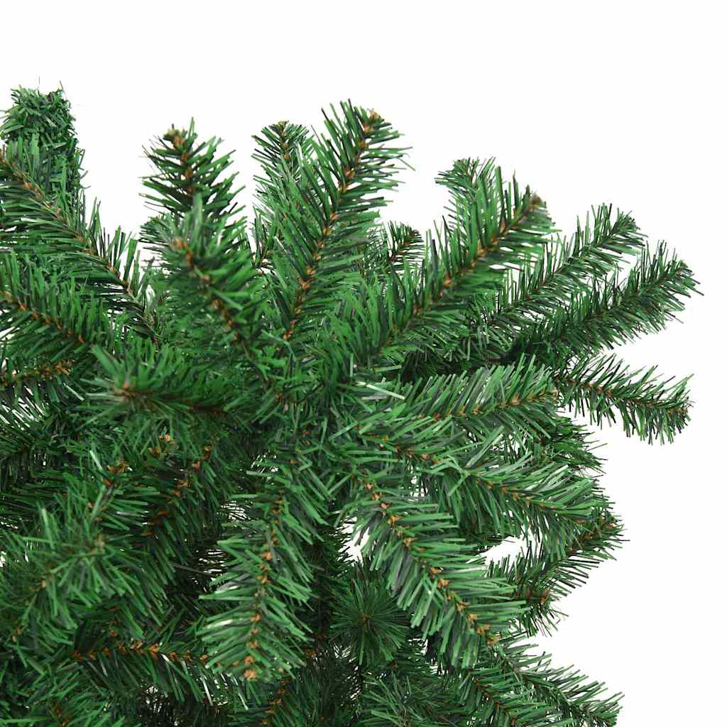 Umjetna božićna jelka naopako s setom kuglica Zelena 210 cm PVC