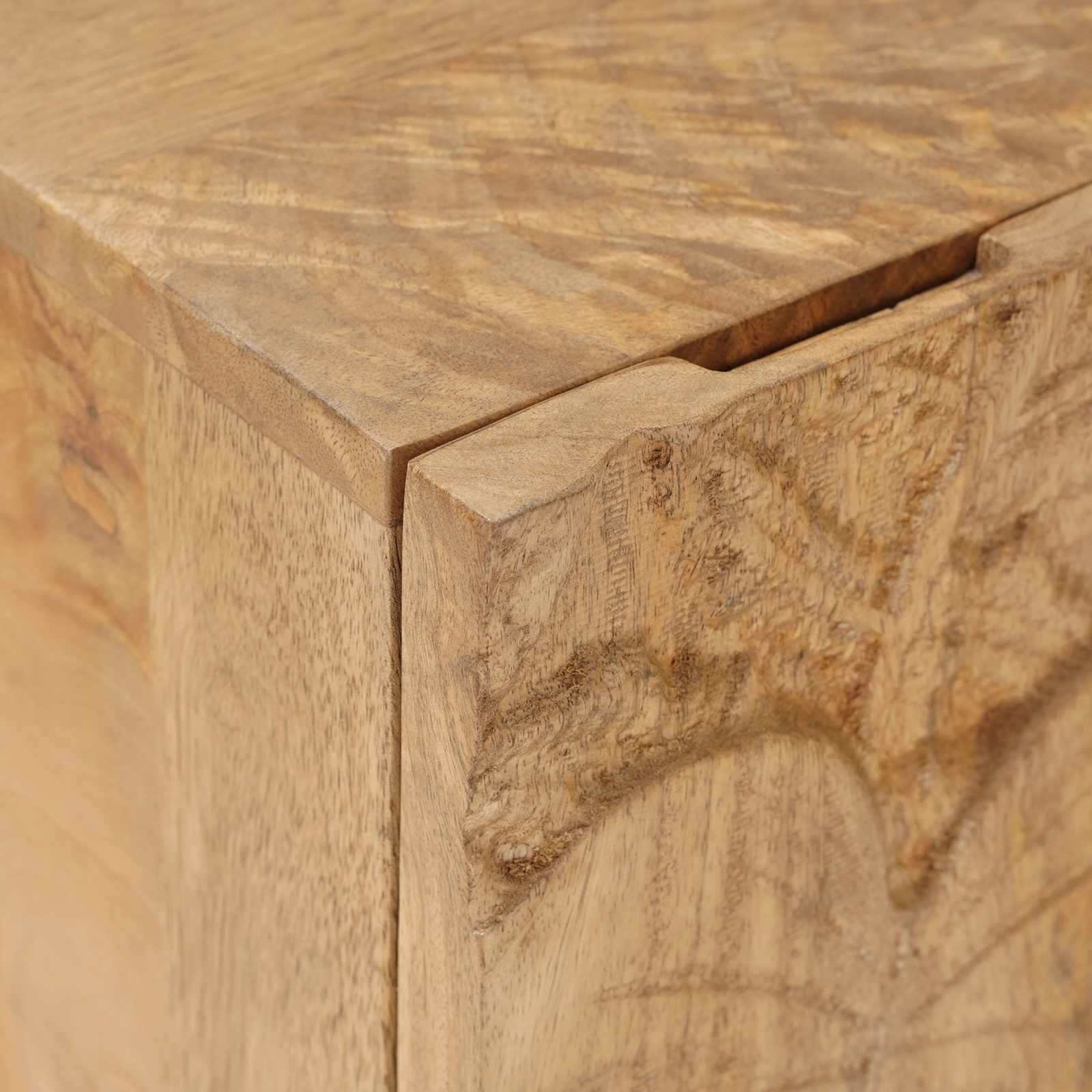 Ručno rađeni noćni ormarić Tamnije smeđi teak 40x30x40 cm