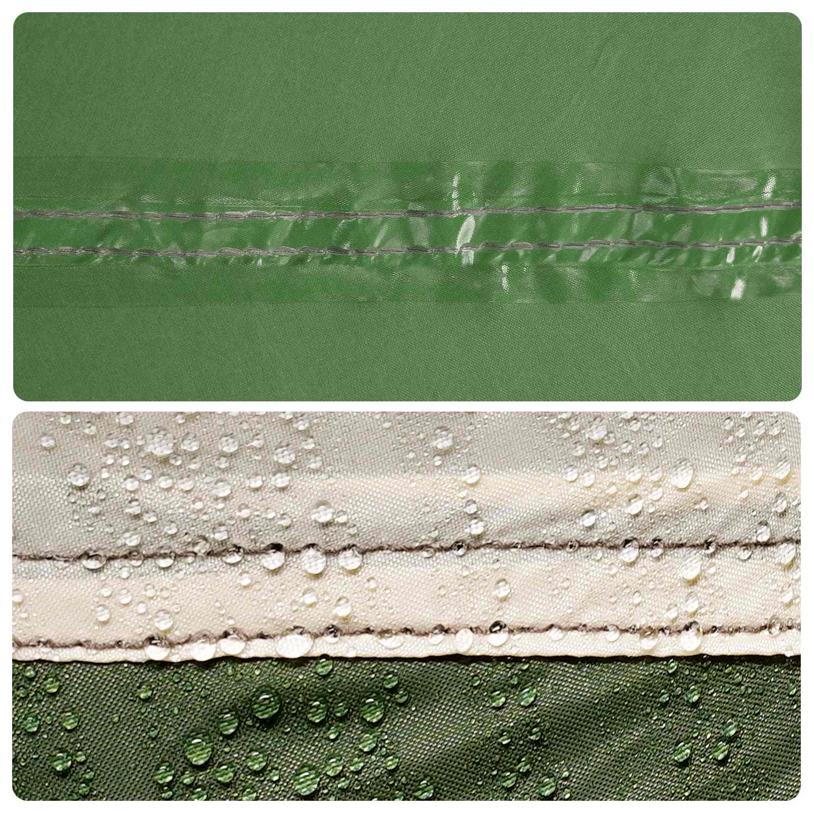 Obiteljski šator s tendom otporan na vodu tunel Zelena 10 osoba