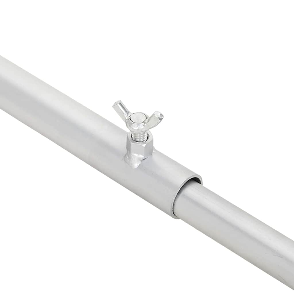 Kuka za platna za prikolice 2 pcs Srebrno 130-210 cm Aluminij